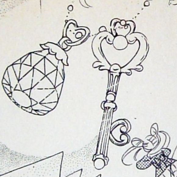 💗 Chibiusa Crystal Key Necklace - Picture 6 of 6